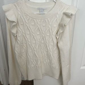 Evereve sweater by Design History. Size small, cream, never worn with tags
